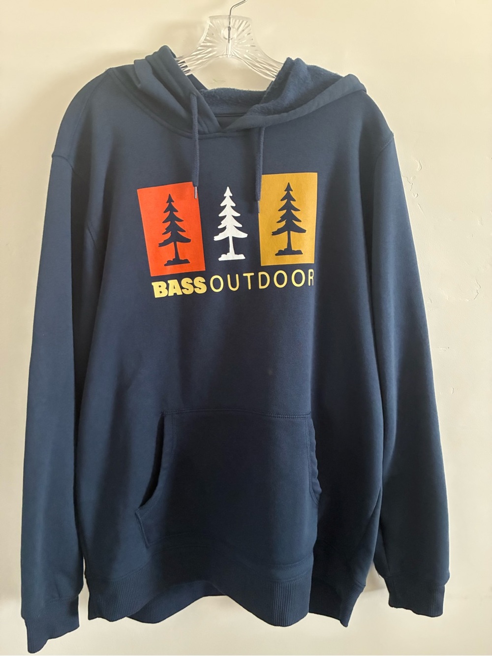 Bass Men's Navy Hoodie with Tree Graphic